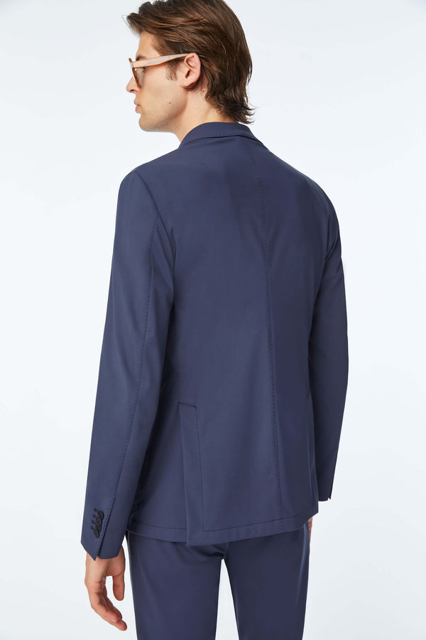 L.B.M. 1911 Travel Jacket Blu In Jersey Tecnico Travel Jacket Blu In Jersey Tecnico