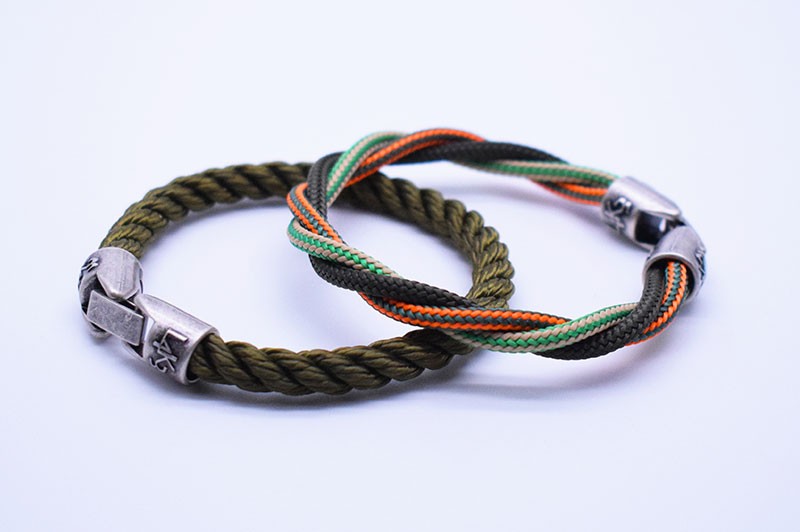 L4k3 KING 03 - Verde Military - VM righe Arancio Fl - VM righe Canapa