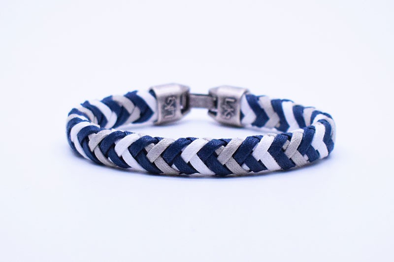 L4k3 CUOIO 02 - Blue Navy / SIlver - Bianco