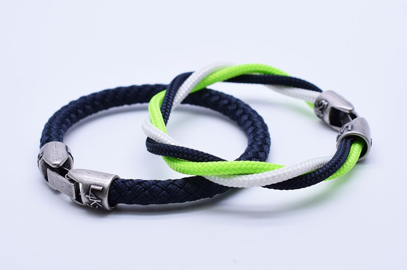 L4k3 MUST 07 - Bianco - Verde Fluo - Blue Navy / Blue Navy