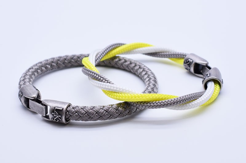 L4k3 MUST 08 - Bianco - Giallo Fluo - Silver / Silver