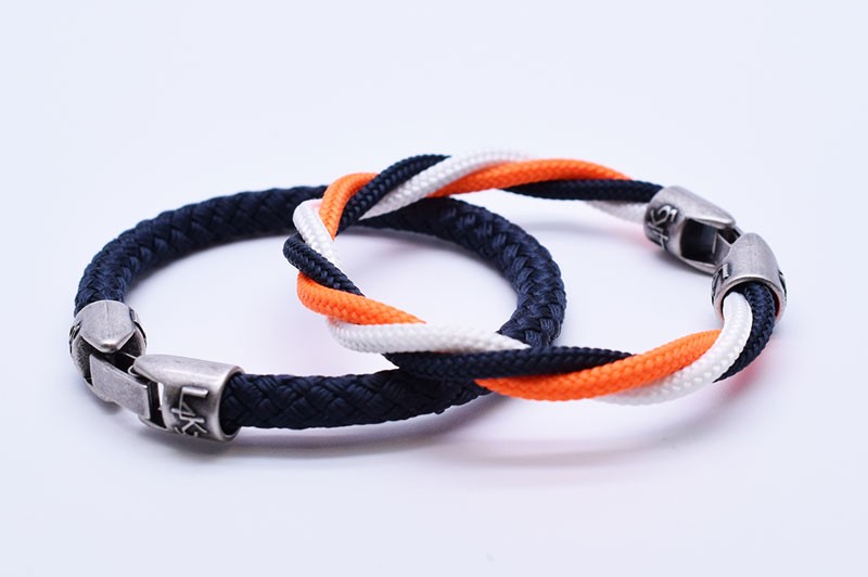 L4k3 MUST 06 - Bianco - Arancio Fluo - Blue Navy / Blue Navy