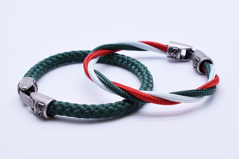 L4k3 MUST 10 - Bianco - Verde Inglese - Rosso / Verde Inglese