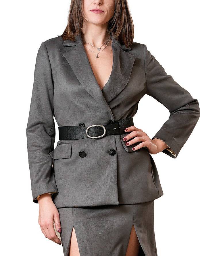 La Fabrique Alizee Giacca Doppiopetto Grigia