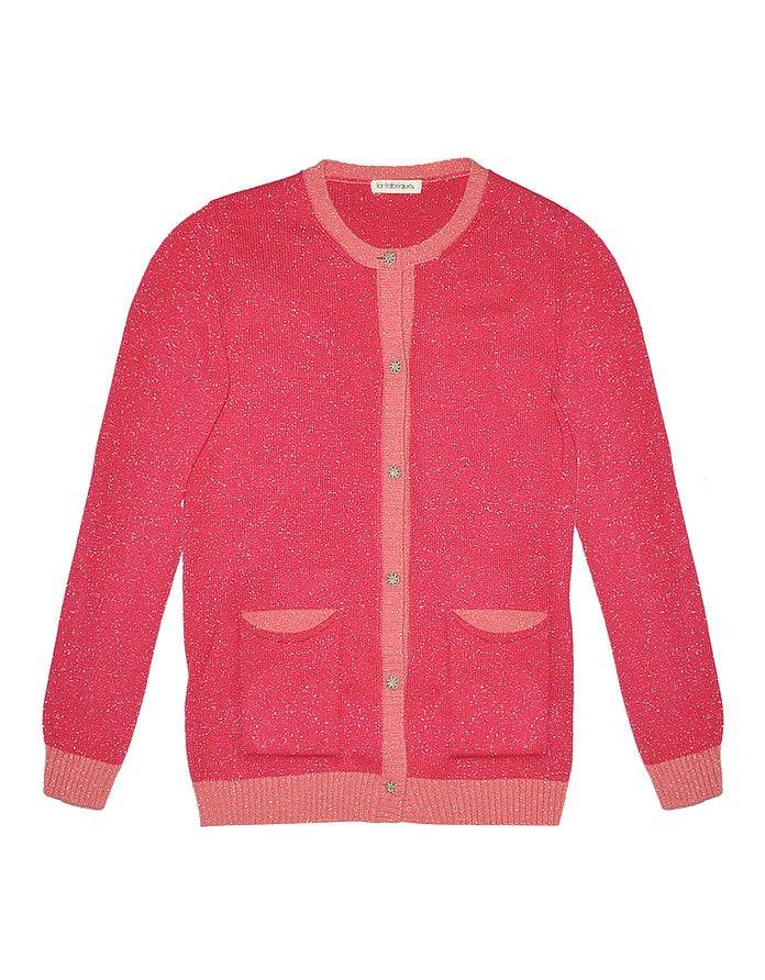 La Fabrique Lauren - Cardigan in Maglia Rosa