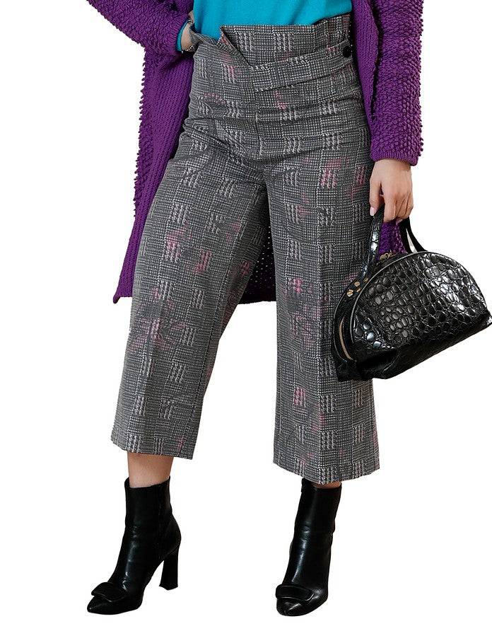 La Fabrique Lea Pantaloni Palazzo 7/8 in Grigio