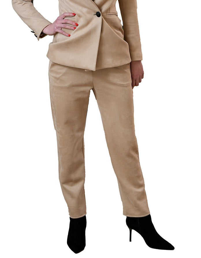 La Fabrique Louise Pantaloni Slim Beige