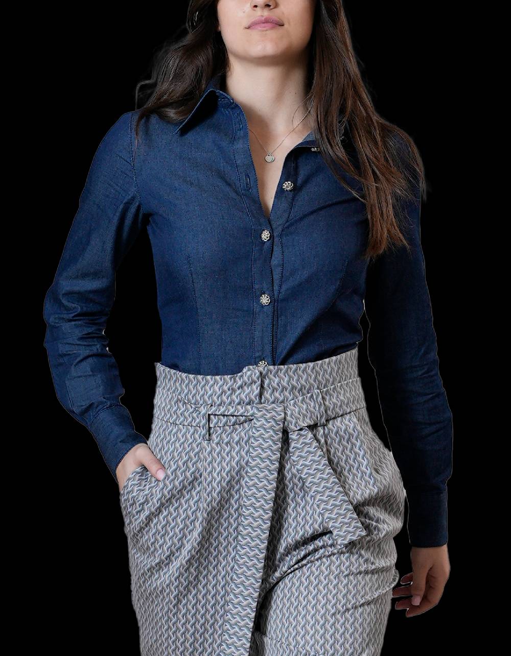 La Fabrique Lucy Camicia in Denim