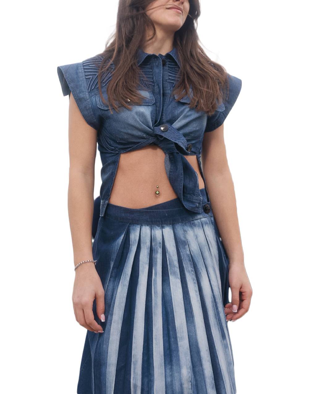 La Fabrique Maida Camicia Corta In Denim