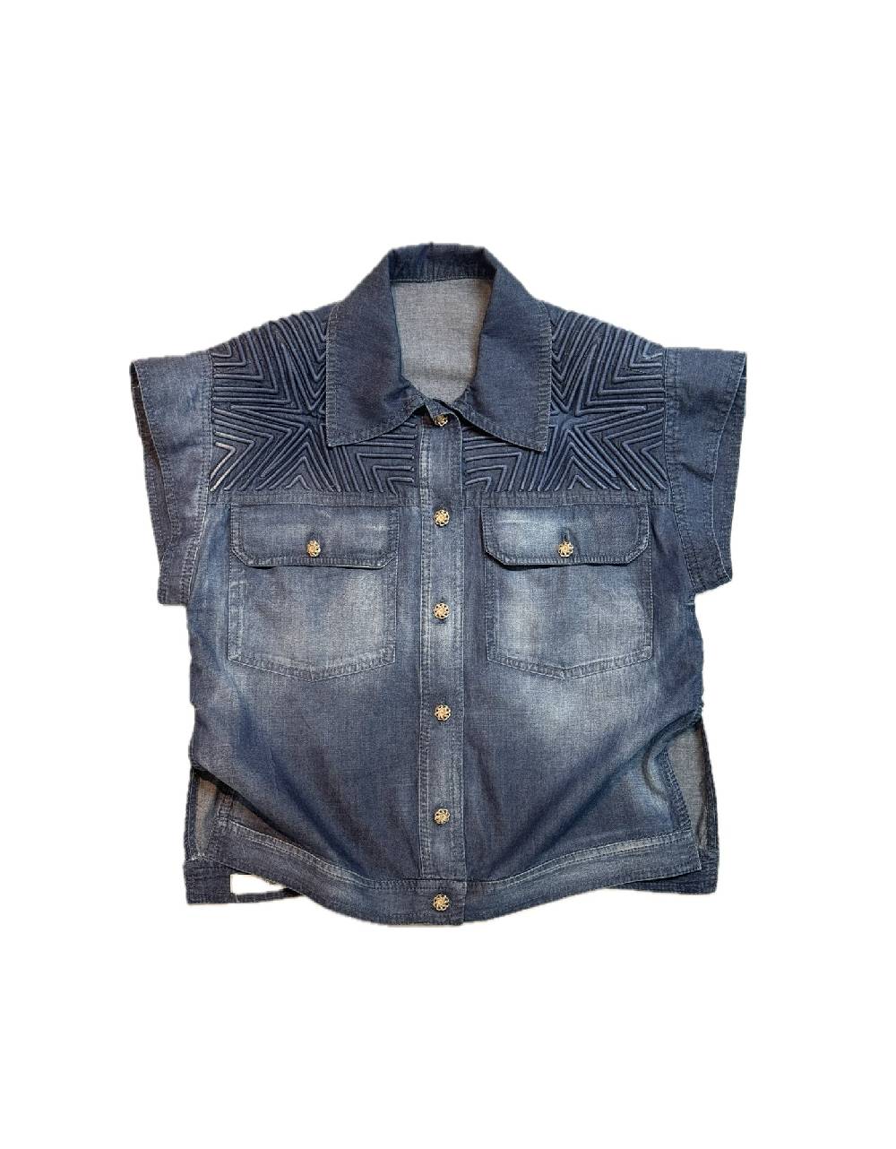 La Fabrique Maida Camicia Corta in Denim