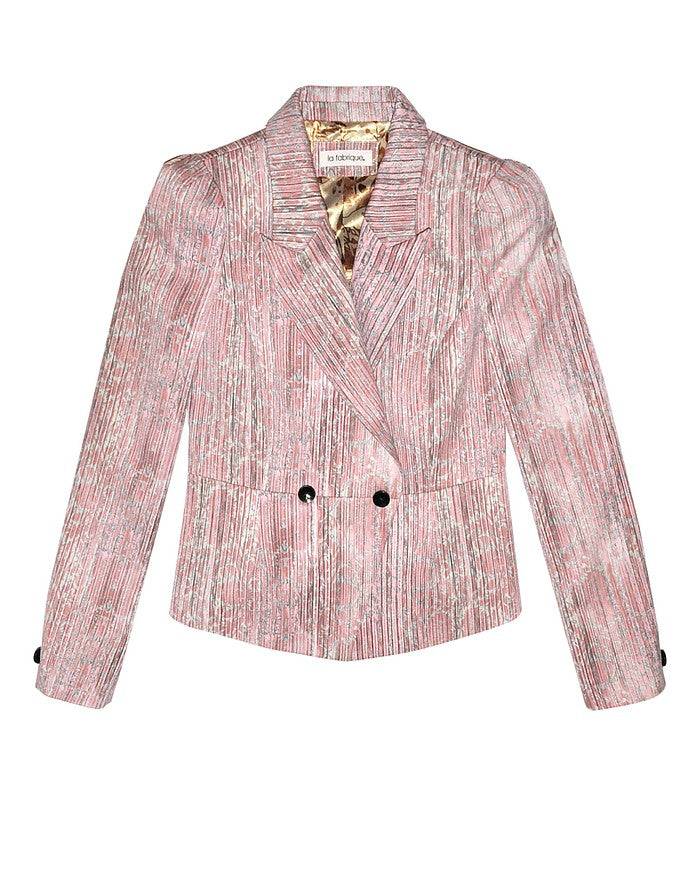 La Fabrique Stephanie Blazer Stampa Floreale Rosa