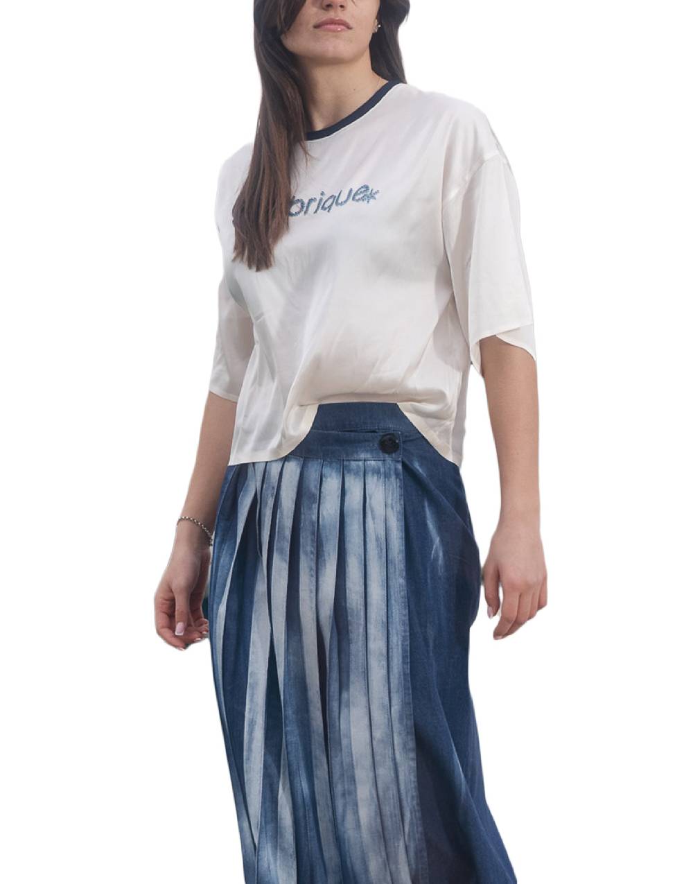 La Fabrique Tose T-shirt Con Ricamo