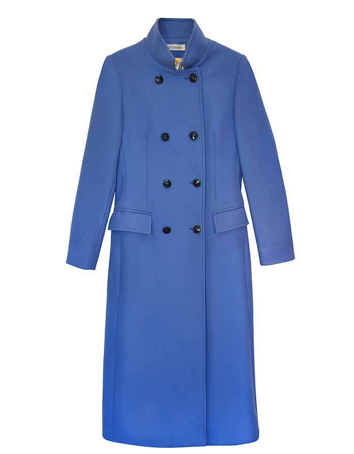 La Fabrique Marguerite Cappotto In Lana Vergine Blu