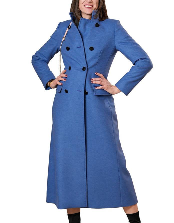 La Fabrique Marguerite Cappotto in Lana Vergine Blu