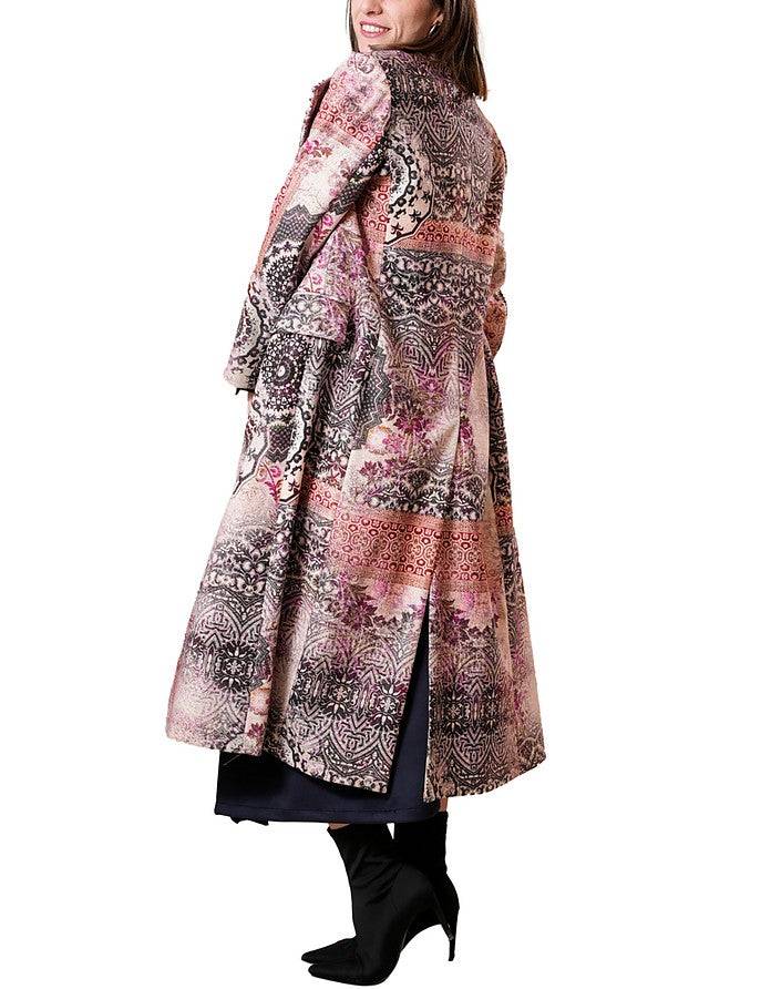 La Fabrique Marguerite Cappotto Lungo Stampa Floreale