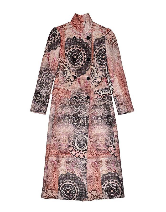 La Fabrique Marguerite Cappotto Lungo Stampa Floreale