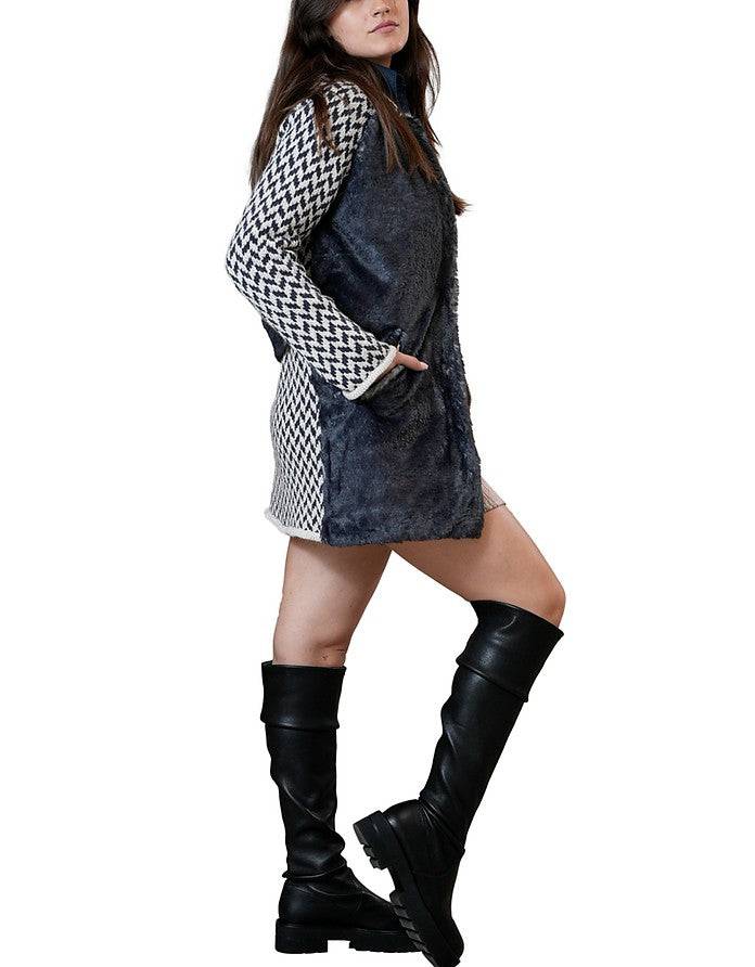 La Fabrique Pauline Cappotto In Maglia Con Cappuccio