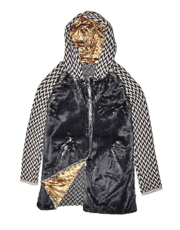 La Fabrique Pauline Cappotto In Maglia Con Cappuccio