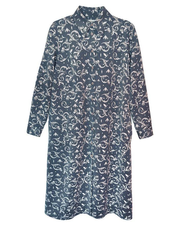 La Fabrique Vivienne Camicia Maxi con Stampa Floreale