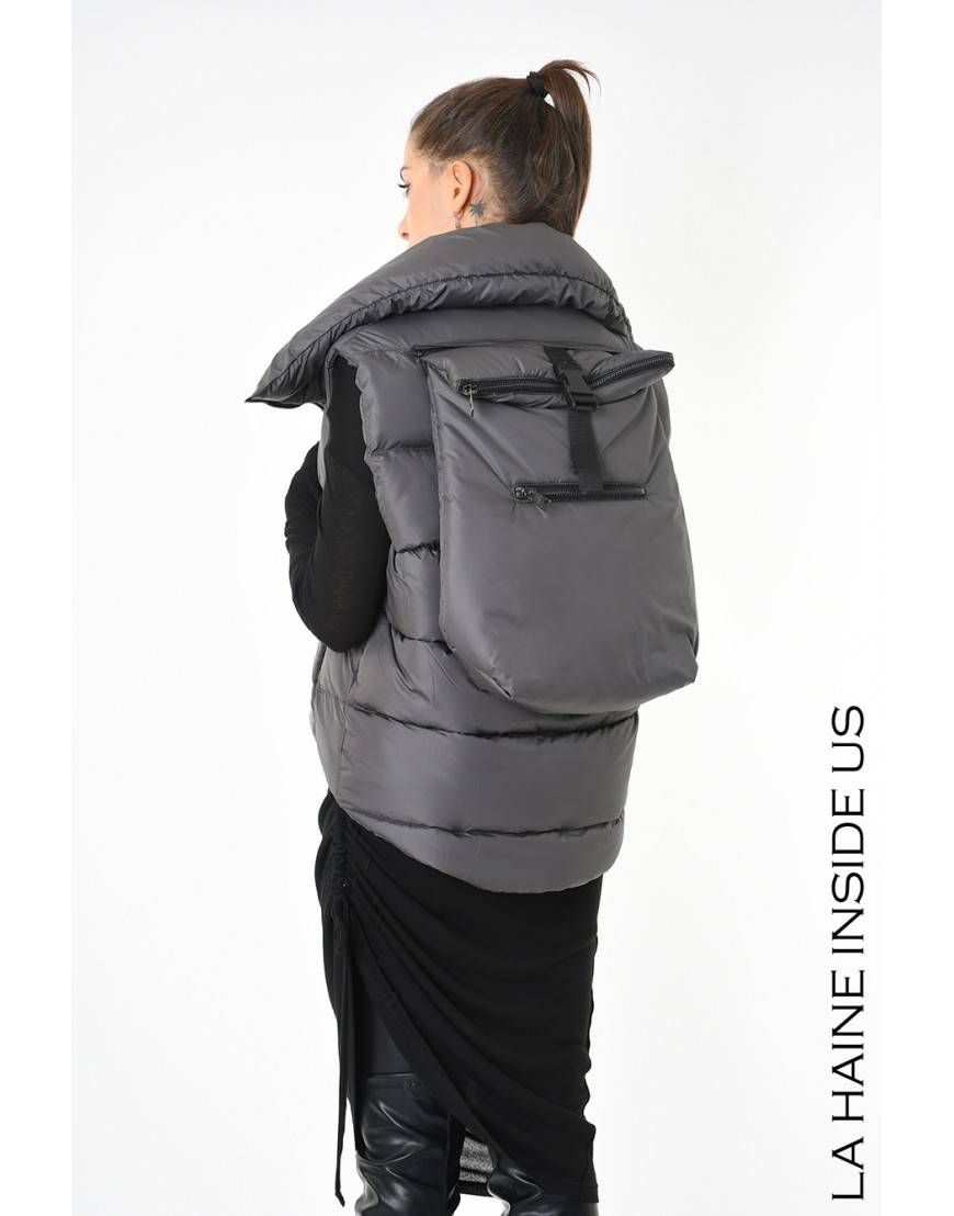 La Haine Inside Us 3P LM252 PETTORINA + ZAINO UNISEX D Fango