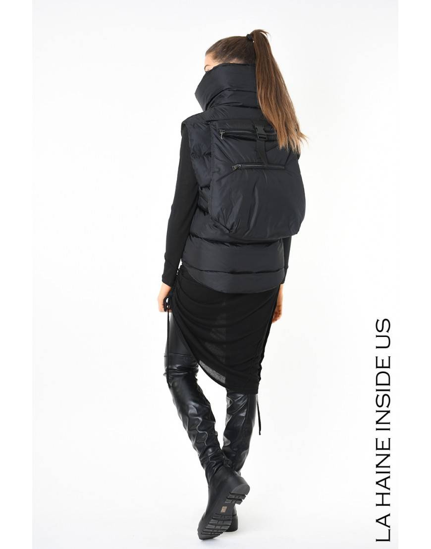 La Haine Inside Us 3P LM252 PETTORINA + ZAINO UNISEX D Nero