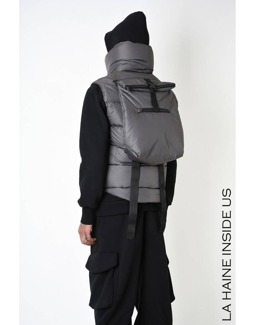 La Haine Inside Us 3P LM252 PETTORINA + ZAINO UNISEX U Fango