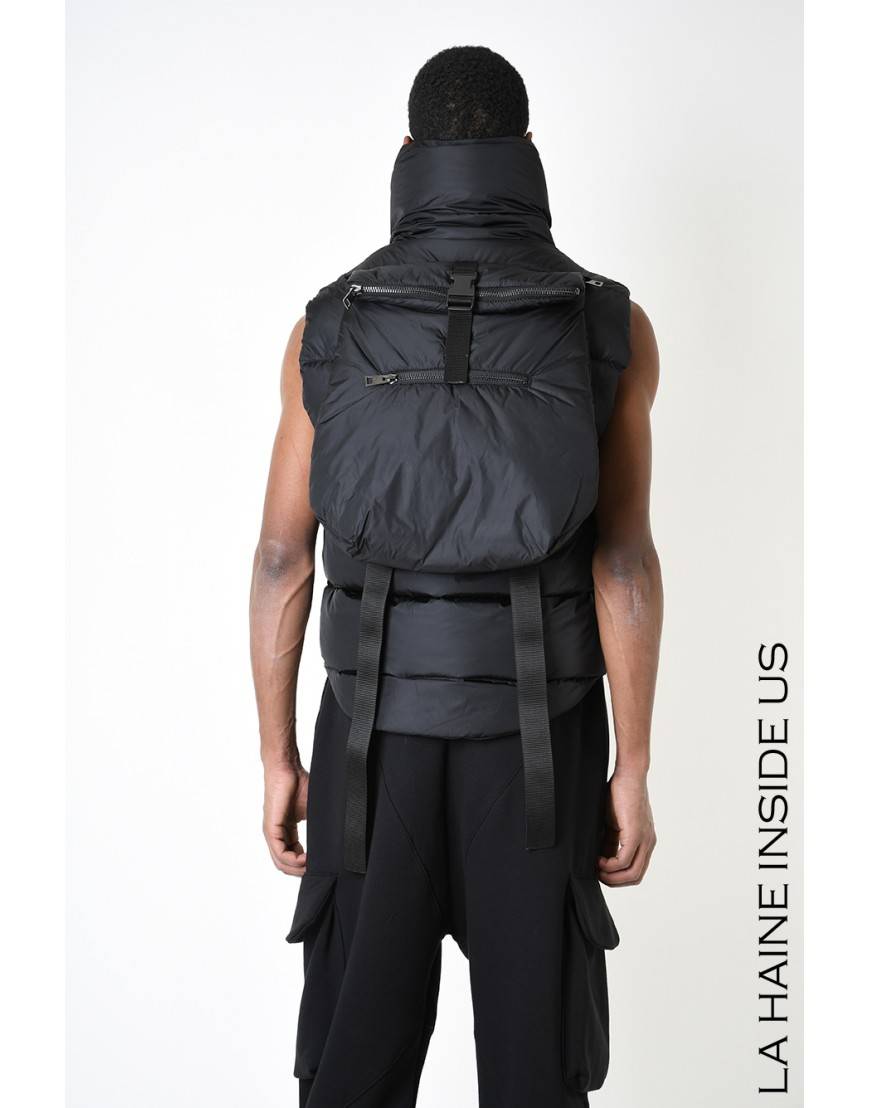 La Haine Inside Us 3P LM252 PETTORINA + ZAINO UNISEX U Nero