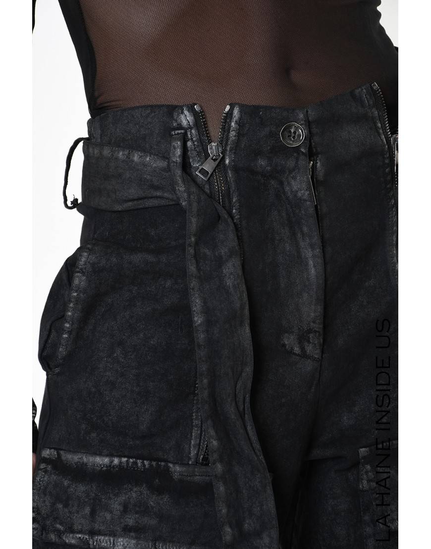 La Haine Inside Us 4B LW880 PANTALONE UNISEX D Nero