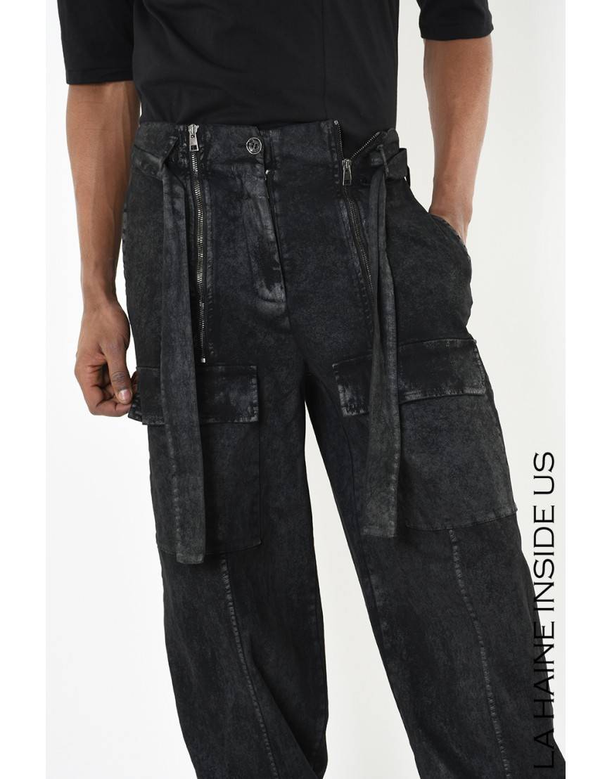 La Haine Inside Us 4B LW880 PANTALONE UNISEX U Nero