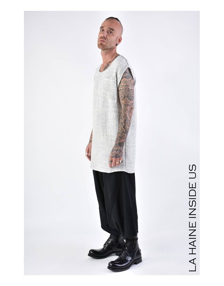 La haine inside us 4M LW677 T-SHIRT UNISEX U Bianco