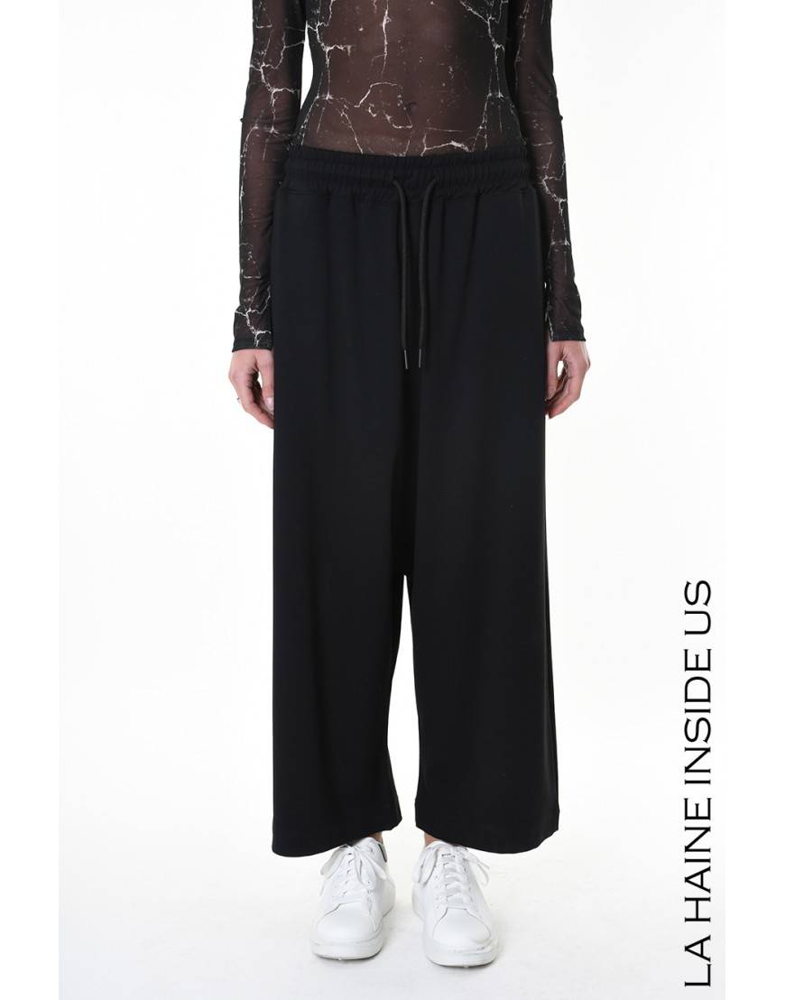 La Haine Inside Us 4M LW955 PANTALONE UNISEX D Nero