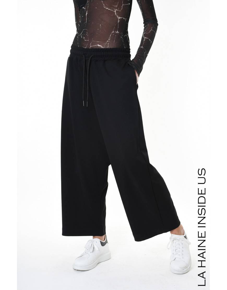 La Haine Inside Us 4M LW955 PANTALONE UNISEX D Nero