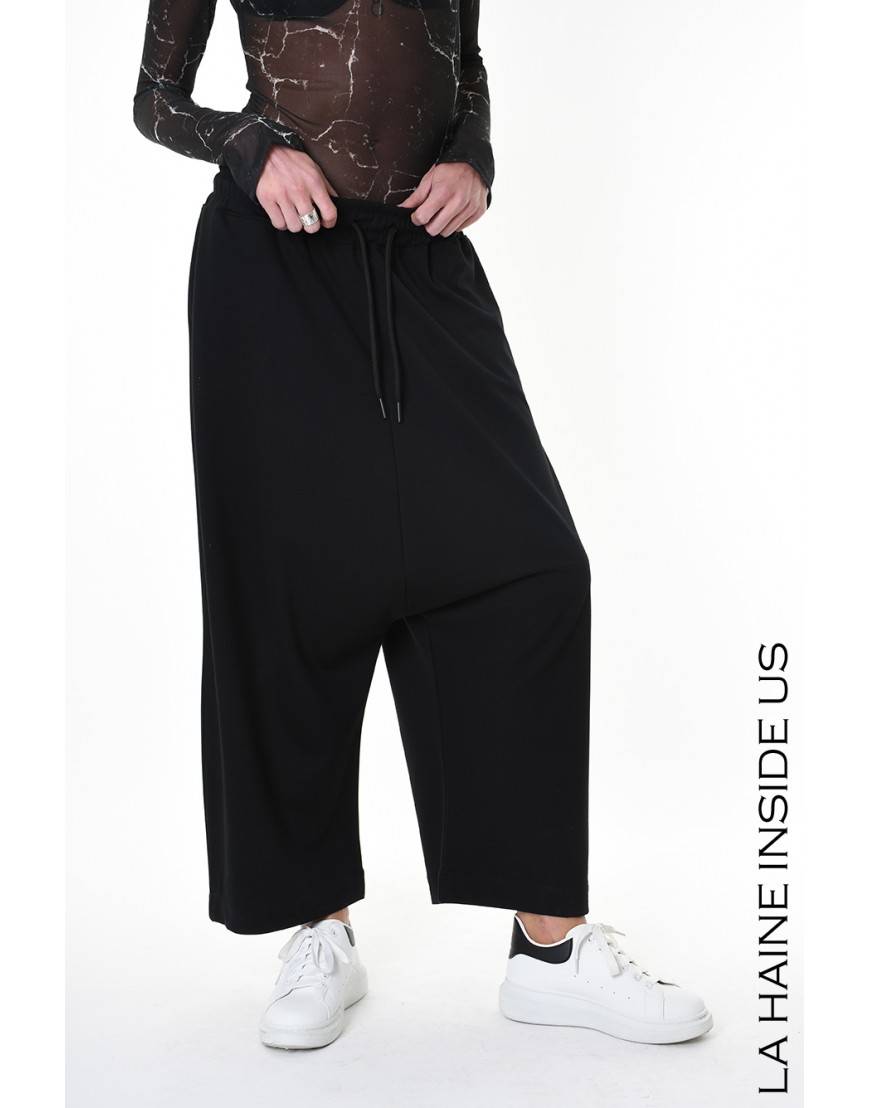 La Haine Inside Us 4M LW955 PANTALONE UNISEX D Nero