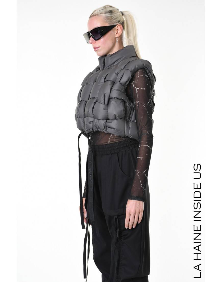 La Haine Inside Us 4P LW941 PETTORINA UNISEX D Fango