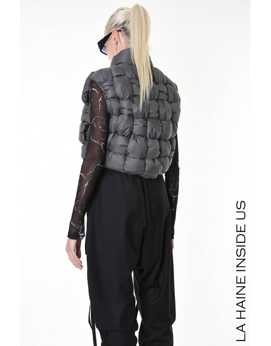 La Haine Inside Us 4P LW941 PETTORINA UNISEX D Fango