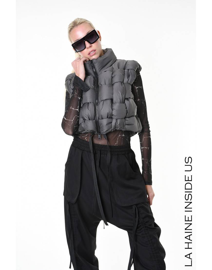 La Haine Inside Us 4P LW941 PETTORINA UNISEX D Fango