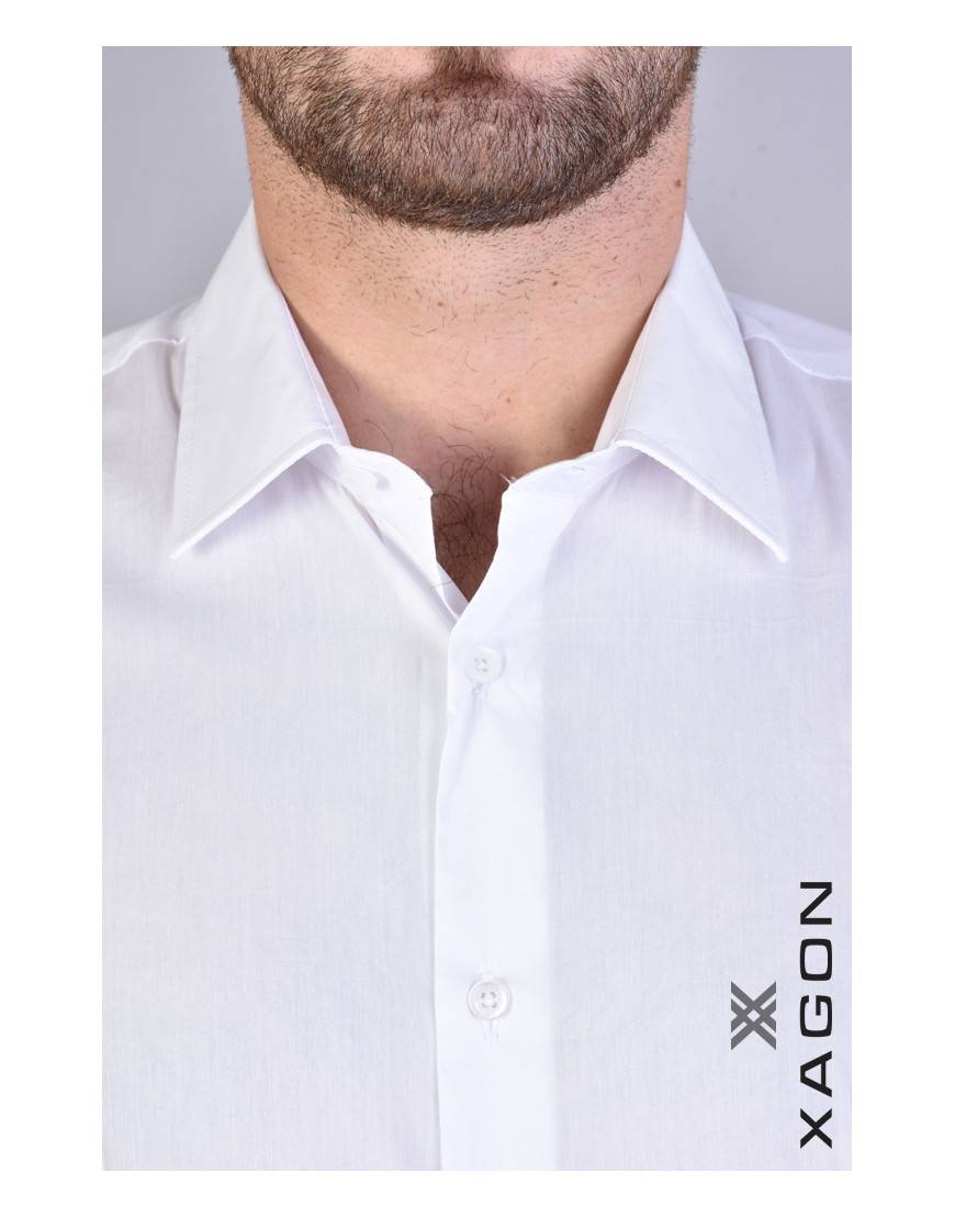 La Haine Inside Us CAMICIA PAMATE Stretch Slim Fit Bianco