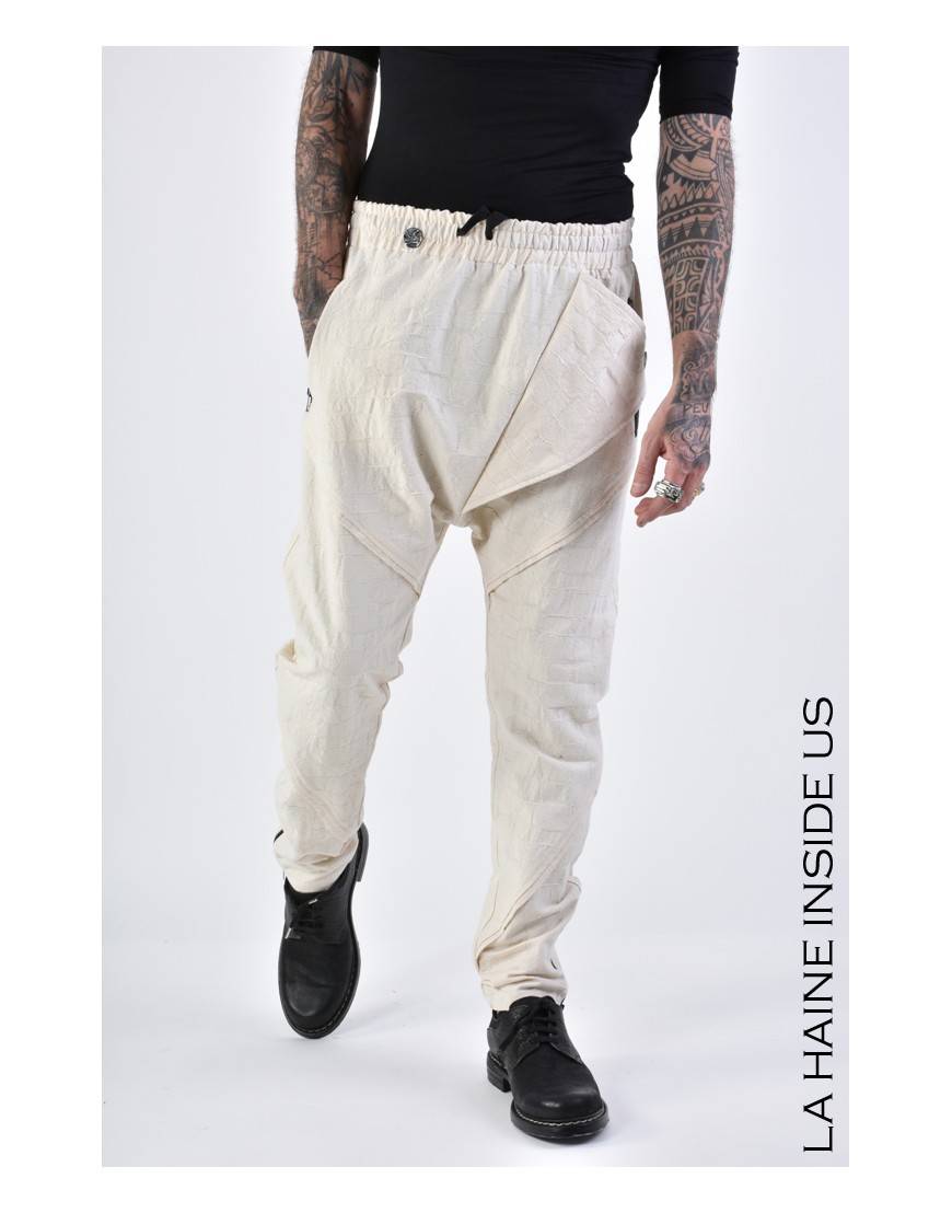 La haine inside us 3B LM133 PANTALONE Ecru