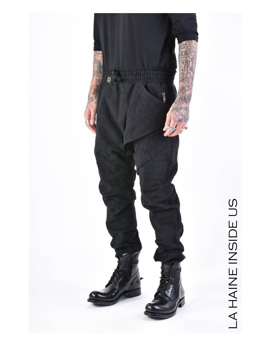 La Haine Inside Us 3B LM133 PANTALONE Nero