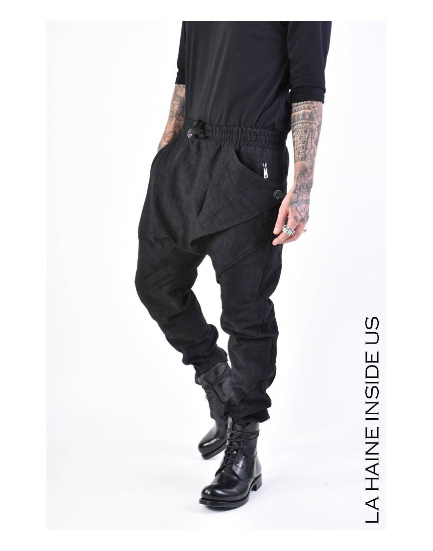 La Haine Inside Us 3B LM133 PANTALONE Nero