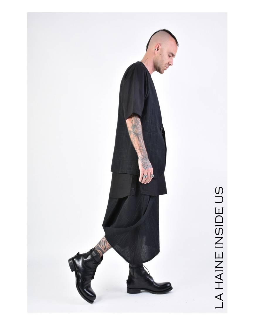 La Haine Inside Us 3B LM144 GILET Nero