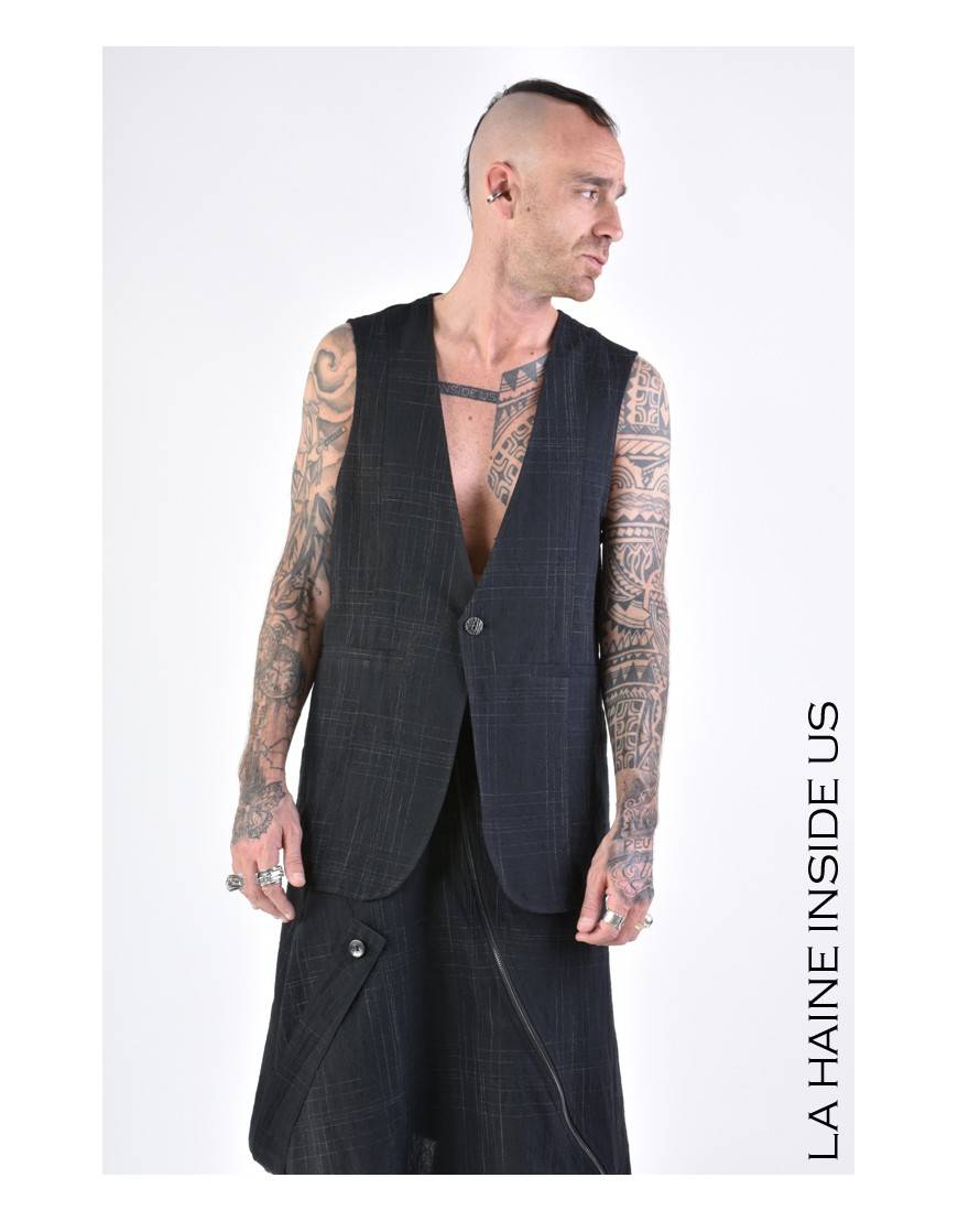 La haine inside us 3B LM144 GILET Nero