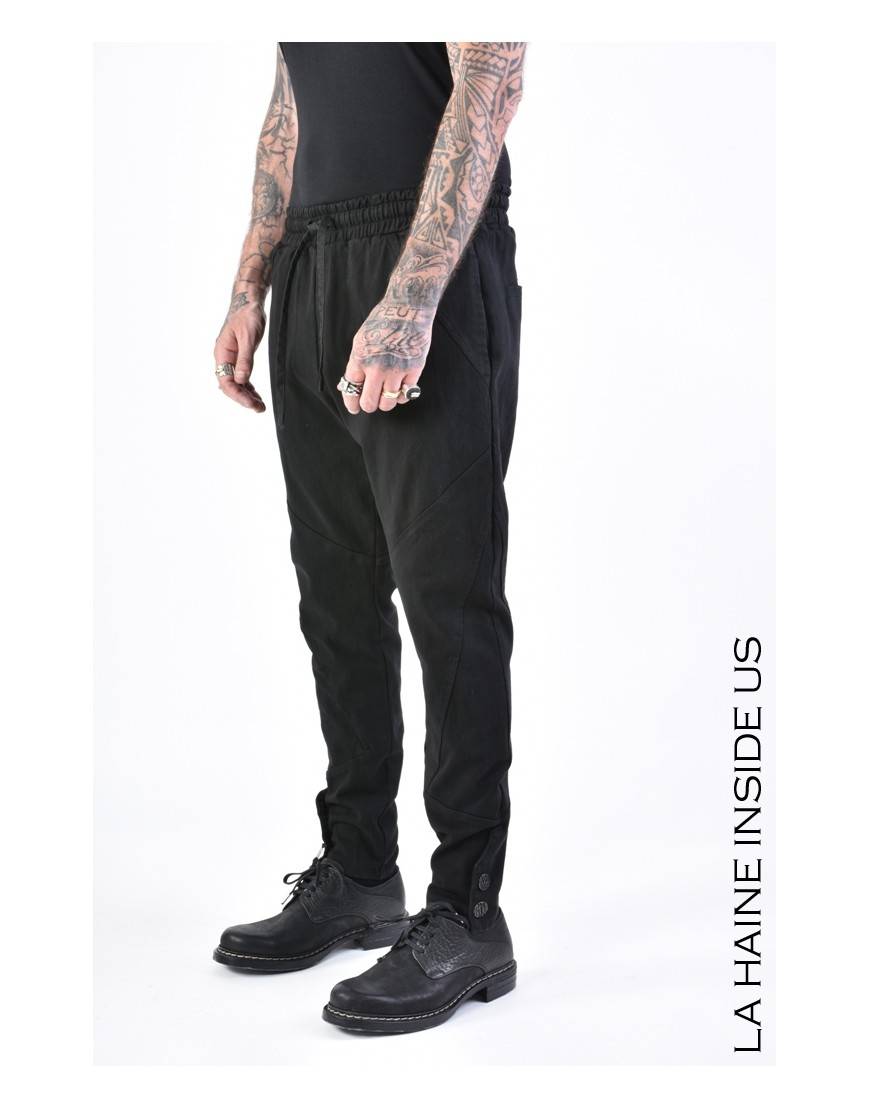La Haine Inside Us 3B LM145 PANTALONE Nero