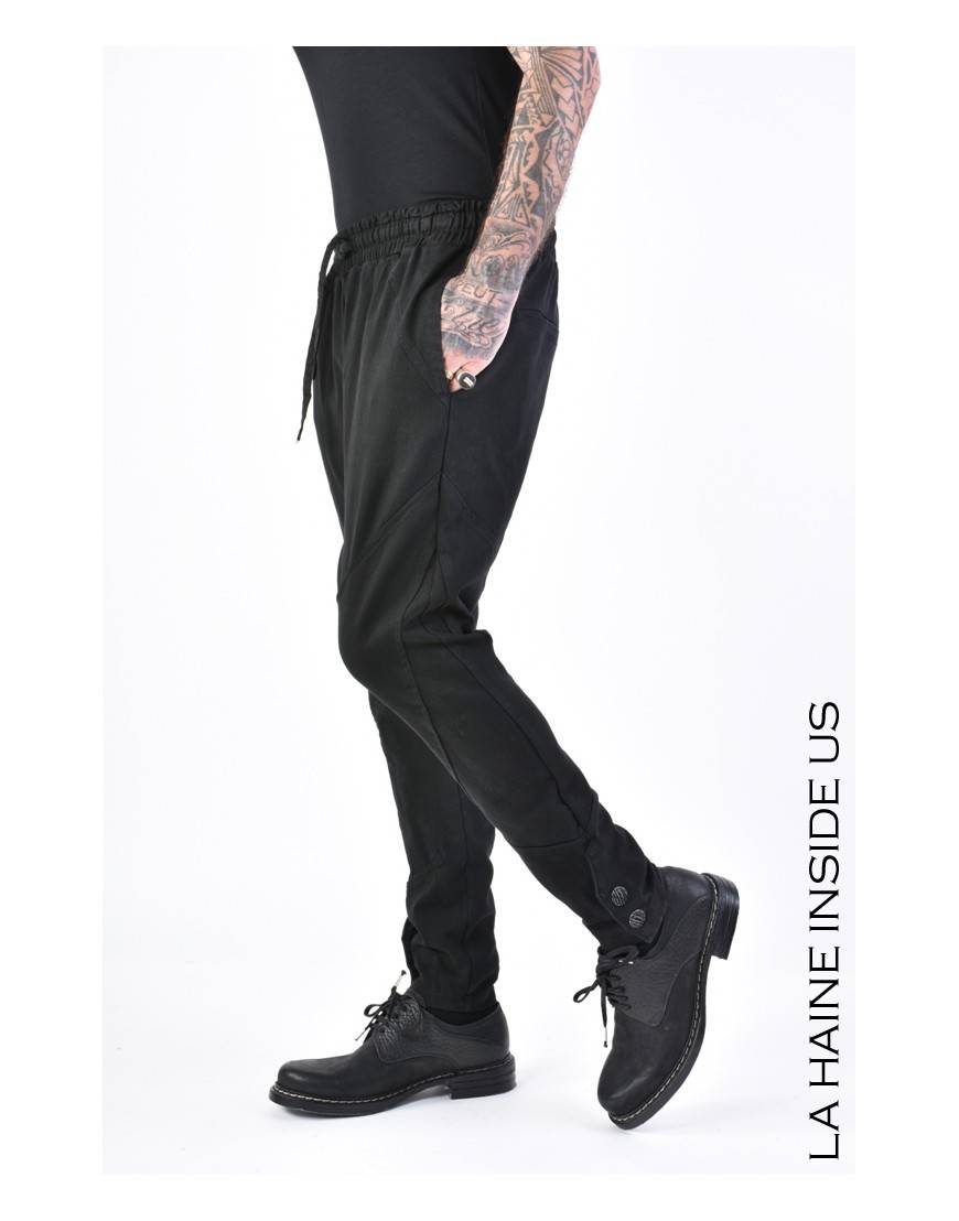 La Haine Inside Us 3B LM145 PANTALONE Nero