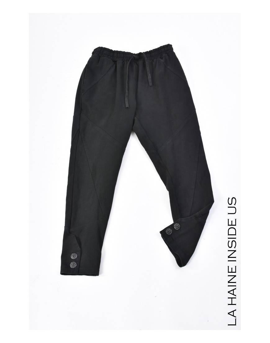 La Haine Inside Us 3B LM145 PANTALONE Nero