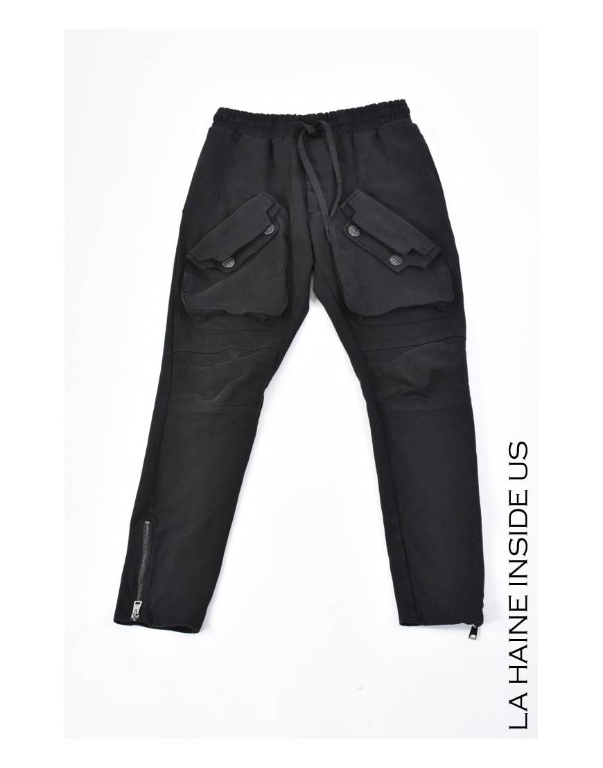 La Haine Inside Us 3B LM146 PANTALONE Nero