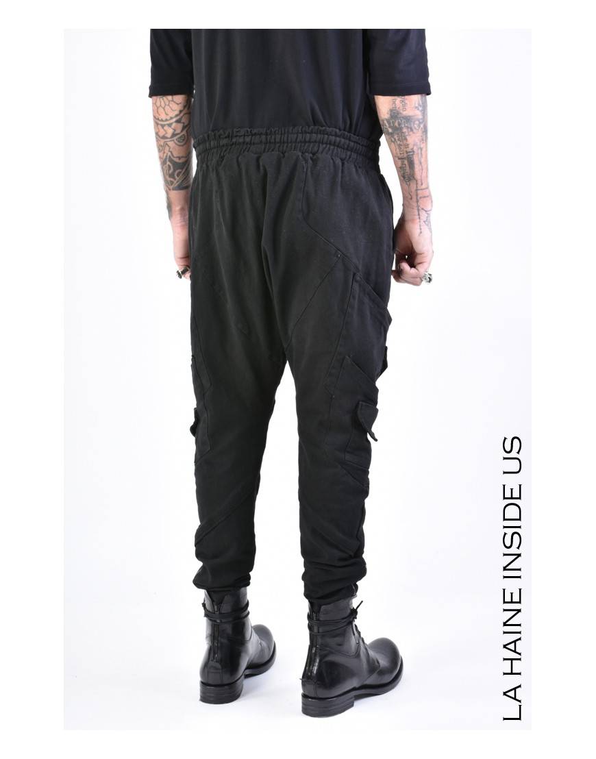 La Haine Inside Us 3B LM155 PANTALONE Nero