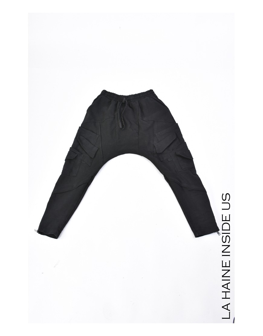 La Haine Inside Us 3B LM155 PANTALONE Nero