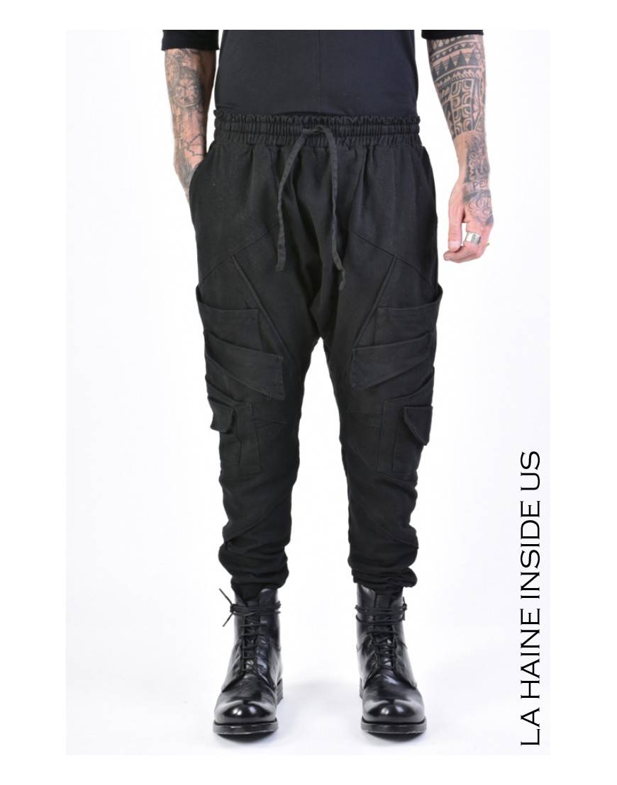 La haine inside us 3B LM155 PANTALONE Nero