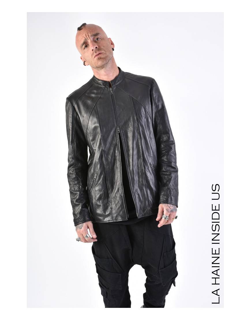 La haine inside us 3B LM161 GIUBBINO PELLE Nero